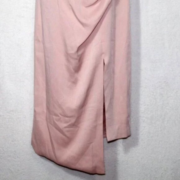 Cushnie x Target womens dress size 0 light pink midi strapless asymmetrical hem - Picture 12 of 12